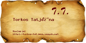 Torkos Tatjána névjegykártya